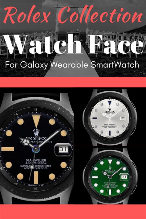 rolex face galaxy watch|Rolex watch face for smartwatch.